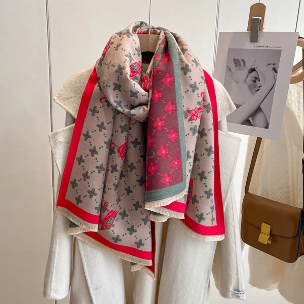 Ladies Luxury Winter Cashmere Scarf - Image 6