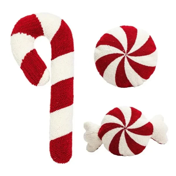 Christmas Candy Cane Sofa Couch Cushions