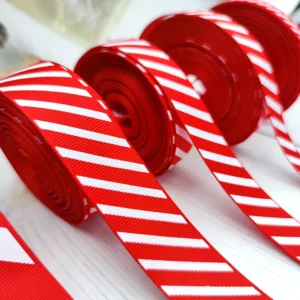 Holiday Scene Christmas Thread Ribbon Ribbon